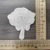 Hilo de Algodón Bordado Pegatinas Redondas de Tela Accesorios de Encaje Beige Hecho a Mano DIY Ropa Zapatos y Sombreros Accesorios Pegatinas Decorativas