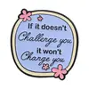 Broches Ingleses Inspiradores, Energia Positiva, Bottons Divertidos com Texto, Pins Personalizados, Acessórios Versáteis para Decoração de Roupas