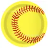 Mm321 Bola de Softbol Esportes Bola Festival Esportivo Festa Louça de Mesa Conjunto de 4 Peças para 8 Pessoas Pratos de Papel Guardanapos de Papel Copos de Papel