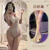 Lingerie Sexy Menina Coelho Body de Tela Puro Desejo Recorte Renda Conjunto Atmosfera