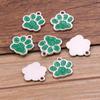 6 Cores 16*17mm Ouro KC Branco K Pingente de Charme com Óleo Gotejado Animal Patinha de Cachorro Patinha de Urso Patinha de Gato Aço Liga Acessórios