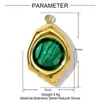 Colgante de Acero Titanio Flor Mariquita Diy Piedra Natural para Mujer Geométrico Ovalado Ágata Acero Inoxidable Joyería Collar Colgante