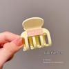 Pinza de clip para coleta alta no aplasta el cabello cabeza de mujer mitad del cabello pinza de calabaza pinza de tiburón avanzada tocado