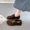 Sapatos femininos Birkenstock retrô, nova coleção outono 2026, com sola grossa, que aumentam a altura, estilo Mary Jane, mocassins casuais sem cadarço