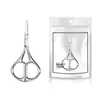 Tijeras Puntiagudas para Pestañas de Acero Inoxidable Modelo Nuevo Personalizado, Tijeras Pequeñas de Cabeza Redonda, Tijeras para Recortar Cejas, Recortador de Cejas y Vello Nasal
