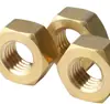 Fabricante Original Tuercas Hexagonales de Latón H59, Tapas Hexagonales Externas para Tornillos M1-M24, Tuercas de Cobre, Tapas Hexagonales para Tornillos