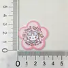 Funda de Teléfono de Flor de Dibujos Animados Linda Parche de Goma Suave de PVC Flor para Zapato DIY Broche para el Cabello Caja de Almacenamiento Joyería Pequeños Accesorios