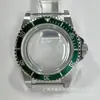 Acessórios para Relógio Caixa Retrô 39,5mm Aço Inoxidável Lente de Vidro Rotação Unidirecional Adequado para Movimento NH35/36