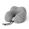 Almohada Personalizada en Forma de U de Seda Helada, Almohada Refrigerante para el Cuello, Se Puede Añadir Logo, Regalo Promocional, Almohada para Coche y Aviación, Almohada en Forma de U de Espuma Viscoelástica
