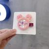Grampo de cabelo infantil de desenho animado, acessórios fofos de cabeça da Minnie, clip para franja de princesa de meninas da Coreia do Sul, cocar, atacado