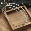 Accesorios coreanos para el cabello de boda de novia, diadema de flor pequeña de doble capa con diamantes de imitación, tocado, banda, accesorios transfronterizos de Europa y Estados Unidos, venta al por mayor