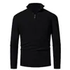 Amazon Cross-Border Outono e Inverno Novidade Tricô Masculino Jovem Casual Camisa Básica Gola Alta Quente Suéter Masculino Tendência