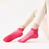 Calcetines de yoga Cross Border de algodón antideslizantes de silicona para interiores, para fitness, pilates, de malla sin hueso, para mujer