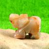 Elefante Animal Esculpido de 1 Polegada, Escultura Animal Elefante de Ágata Jade Quartzo Rosa Natural, Ornamento Artesanal Transfronteiriço