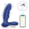 Plug anal posterior de silicone de choque duplo controle remoto via aplicativo sem fio plug anal vibratório de motor duplo suprimentos para adultos unissex fábrica