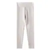 Calça de Dormir Térmica Grossa de Lã Feminina 2025 Nova Sem Costura Outono e Inverno Leggings Térmicas Justas Calças Quentes