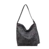 Bolso de Hombro Individual de Gran Capacidad con Estampado de Leopardo Perezoso ins Casual Versátil Bolso Cubo Tendencia Japonesa Coreana Ligero Bolso de Axila