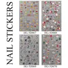 Inverno Papai Noel Boneco de Neve Rena Fofo Desenho Animado Tridimensional Adesivo Christmas Nail Art Sticker Comércio Exterior Modelo Hg