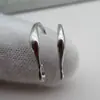Accesorios de bricolaje al por mayor, pendientes de plata de ley s925, material coreano, pendientes lisos, simples, simples, gancho para la oreja al por mayor