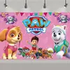 Fiesta de Cumpleaños Patrulla Canina Transfronteriza de Amazon Tema Infantil Patrulla Canina Tema de Dibujos Animados para Cumpleaños Tela Fotográfica
