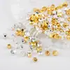 Cobre Chapado en Oro de 18 Quilates Rombos Poligonales Cuentas Serie Geométrica DIY Pulsera de Nicho Cuentas Sueltas Accesorios para Joyería
