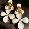 Brincos de pérola vintage de temperamento dourado medieval com borla brincos de pérola de alta qualidade sem furo na orelha clipe de orelha