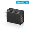 Cargador de viaje 2 Tipo-C PD 2USB 2.4A multi-interfaz cabeza de carga para teléfono móvil venta al por mayor transfronteriza