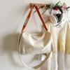 Bolsa de Lona para Mulheres 2026 Nova Moda Grande Capacidade Bolsa Almofada Torrada Estilosa Casual Alça Larga Bolsa Transversal