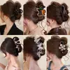 Pinza para el cabello grande de acrílico con forma de lazo para mujer, nuevo estilo 2026, pinza de garra elegante para cabello grueso con un toque de alta gama