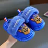 Pantuflas de Algodón para Niños Paw Patrol Otoño e Invierno Nuevas para Niños EVA Superficie de Cuero de Dibujos Animados Impermeables Zapatos de Algodón para el Hogar para Niños Pequeños