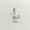Alta retención de color diy accesorios de cristal colgante de copo de nieve cadena pulsera deslizante de terraplén de mariposa collar accesorios de cuerda hechos a mano