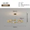 Lustre para Sala de Estar Minimalista Italiano Arte Criativa Anel Lâmpada Atmosférica Preta Vidro de Alto Padrão Feijão Mágico Lâmpada de Hall