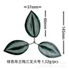 Decoración de Pared de Planta Clorofito Artificial con Hojas Trilobuladas y Pentalobuladas para Decoración de Pared de Fondo Interior y Exterior