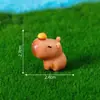 Paisaje en miniatura, figuras de capibara creativas y lindas, decoraciones de caja sorpresa, accesorios para coches y escritorios