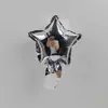 Globo de aluminio de 5 pulgadas 10 pulgadas estrella de cinco puntas corazón estrella de cuatro puntas decoración de habitación de cumpleaños boda