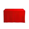 Funda de Mesa Lisa con Logo Impreso para Conferencias, Publicidad, Banquetes, Exposiciones, Funda de Mesa Hecha a Medida para Puestos Callejeros, Puestos de Eventos, Funda de Mesa Cuadrada