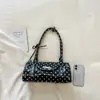 2026 Bolso de Lunares Versátil de Nicho Moda Estilo Coreano Nuevo para Mujer, Bolso de Hombro Casual Simple de Gama Alta, Bolso Almohada