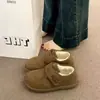 Zapatos Boken, nueva colección otoño/invierno, zapatos de suela blanda, nuevos zapatos de algodón a la moda con cierre de velcro, mocasines sin cordones para mujer