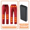 Calça Térmica Elétrica de Grafeno para o Inverno, Aquecida com Veludo de Cordeiro, para Homens, com Joelheiras Espessas e à Prova de Frio em Veludo, para Pessoas de Meia-Idade e Idosos