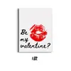 Amazon Temu Pintura Decorativa Transfronteriza para el Día de San Valentín Amor Labios Rojos Lazo Chica Póster de Dormitorio Pintura sin Marco