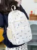 Mochila para niñas, versión coreana, estilo ins, estampado floral japonés, estilo chica suave, estilo bosque, bolsa escolar fresca y linda para estudiantes de secundaria