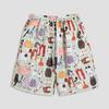 Ropa de Verano Isla Hainan Sanya Camisa de Flores Hawaiana Traje de Playa Pantalones de Playa a la Moda Estilo Cool de la Costa