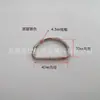 Suministro anillo D de hierro galvanizado Anillo D de hierro Anillo D de hierro Anillo metálico semicircular Hebilla de anillo D para bolso Accesorio para ropa