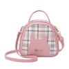 Bolso de mujer 2023, estilo coreano, moderno, dulce, bonito, con estampado de cuadros y gato en contraste, bandolera de media caña, bolso de hombro