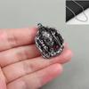 Colgante Escorpión de Hierro Lotus Xizang Joyería Pequeña Patrón Retro Accesorios Portátiles Collar Suministros Tántricos Colgante Pájaro Alado Dorado