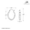 Aretes de círculo de borla francesa de tubo hueco retorcido de plata esterlina 925 transfronterizos, ins de personalidad exagerada, joyería de oreja de lujo ligero