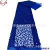 Renda de fio bordada com tubo, com miçangas e lantejoulas, rede de renda, acessórios de renda, vestido fresh, roupa de noite, tecido de renda