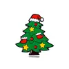 Broche Navideño de Dibujos Animados Lindo Transfronterizo Insignia de Árbol de Navidad Pin Antiexposición Decoración Fija para Ropa Insignia Festiva