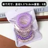 6 Bolsas de Series Coloridas con Cuerdas de Teléfono y Gomas para el Cabello para Mujeres, Bandas Elásticas de Alta Elasticidad y Duraderas, Gomas para el Cabello Sencillas