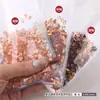 Maillard tamaño pequeño fondo plano forma de diamante súper brillante otoño e invierno aurora caramelo carnoso k9 vidrio joyería para uñas al por mayor